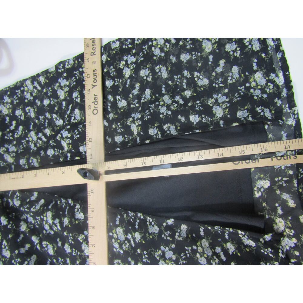 Etophe Studios Women Midi Dress Floral Small‎ Black Boho Whimsigoth Fairy Black - Picture 9 of 9